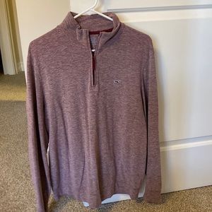 Maroon Vineyard Vines quarter zip